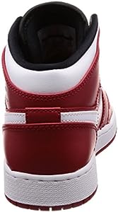 AIR JORDAN 1 MID BIG COURO VERMELHO (IMPORTADOS)