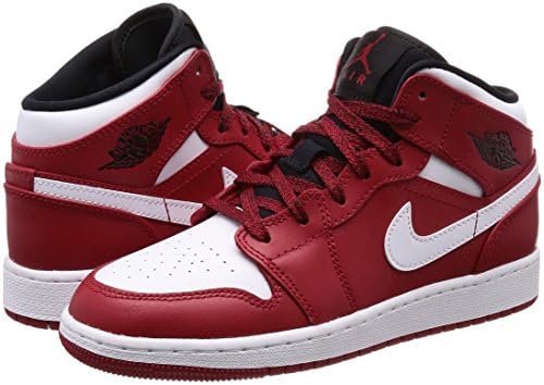 AIR JORDAN 1 MID BIG COURO VERMELHO (IMPORTADOS)