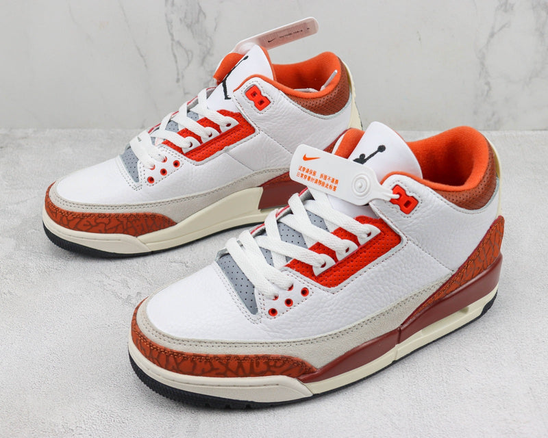 Air Jordan 3 Burst Crack White Orange (IMPORTADOS)