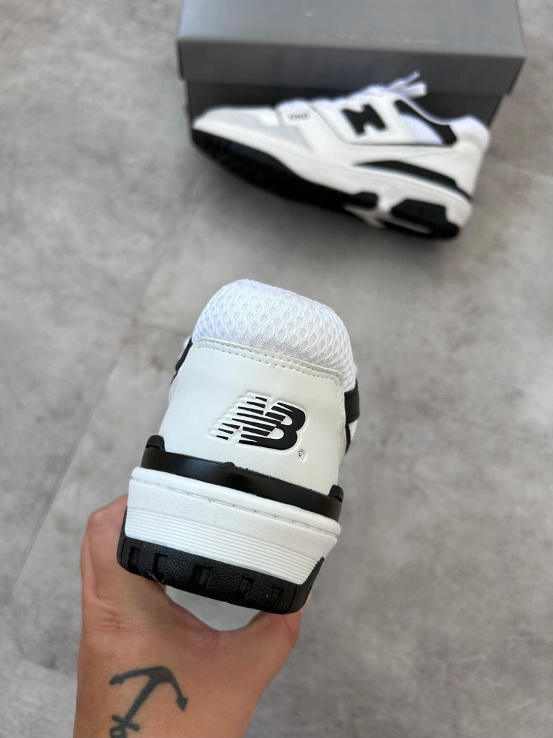 New Balance White Black