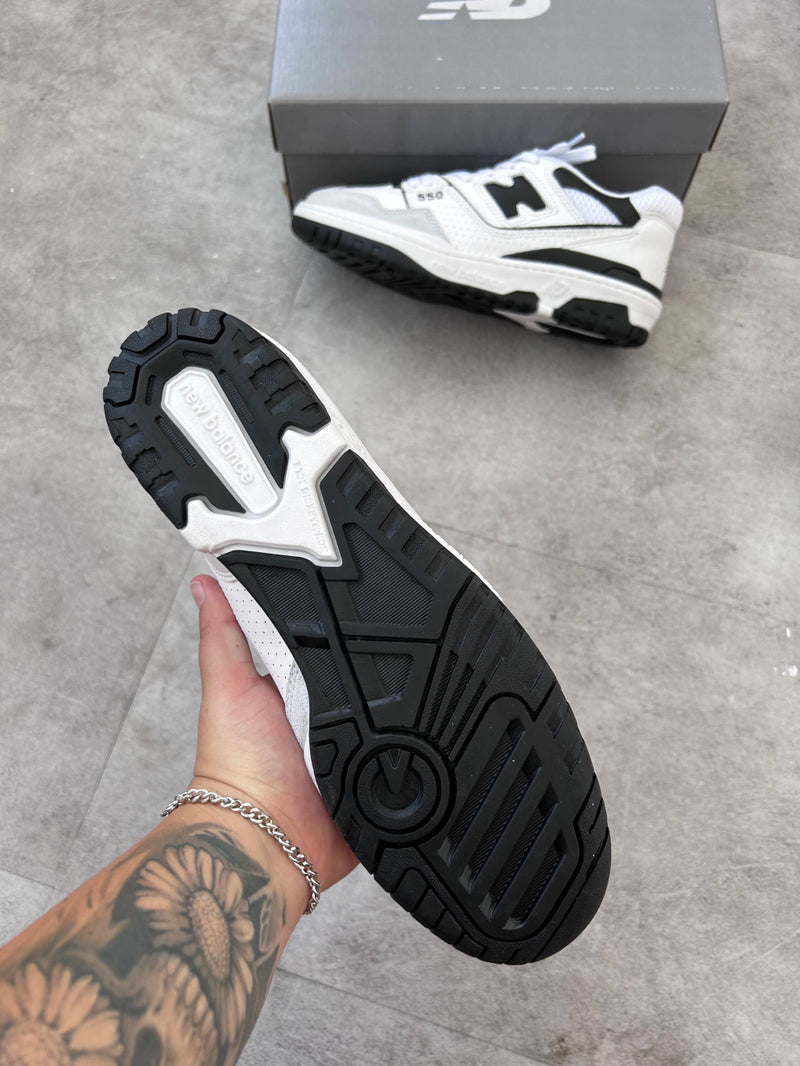 New Balance White Black